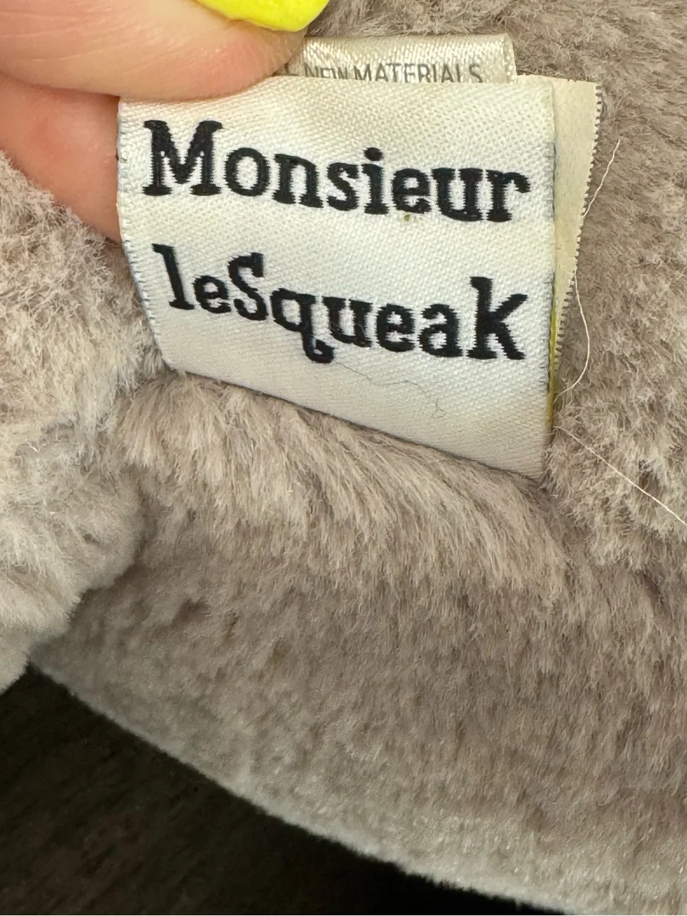 Baby Aspen‎ Monsieur Lesqueak Mouse Plush Stuffed Animal Toy French Scarf Beret